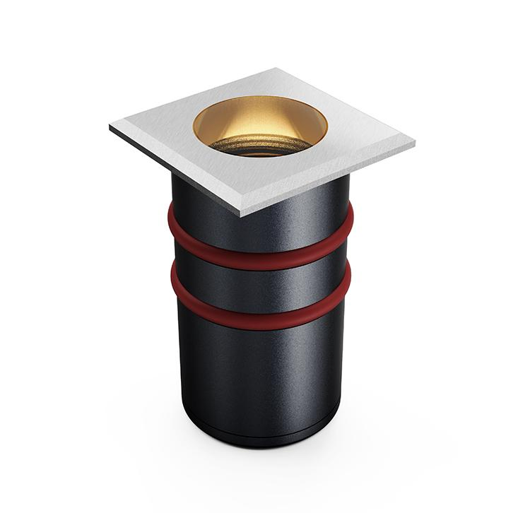 Stainless Steel IP67 Square LED in Ground Uplight CE 85-265V for European Community Roads