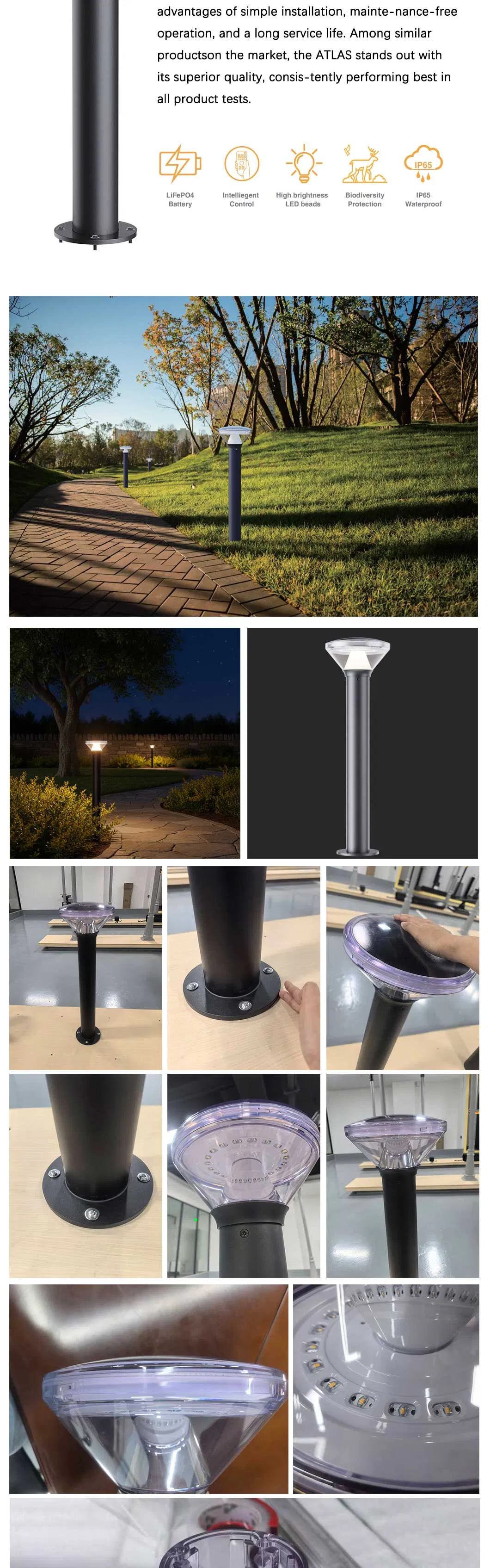 Solar LED Bollard Light 4