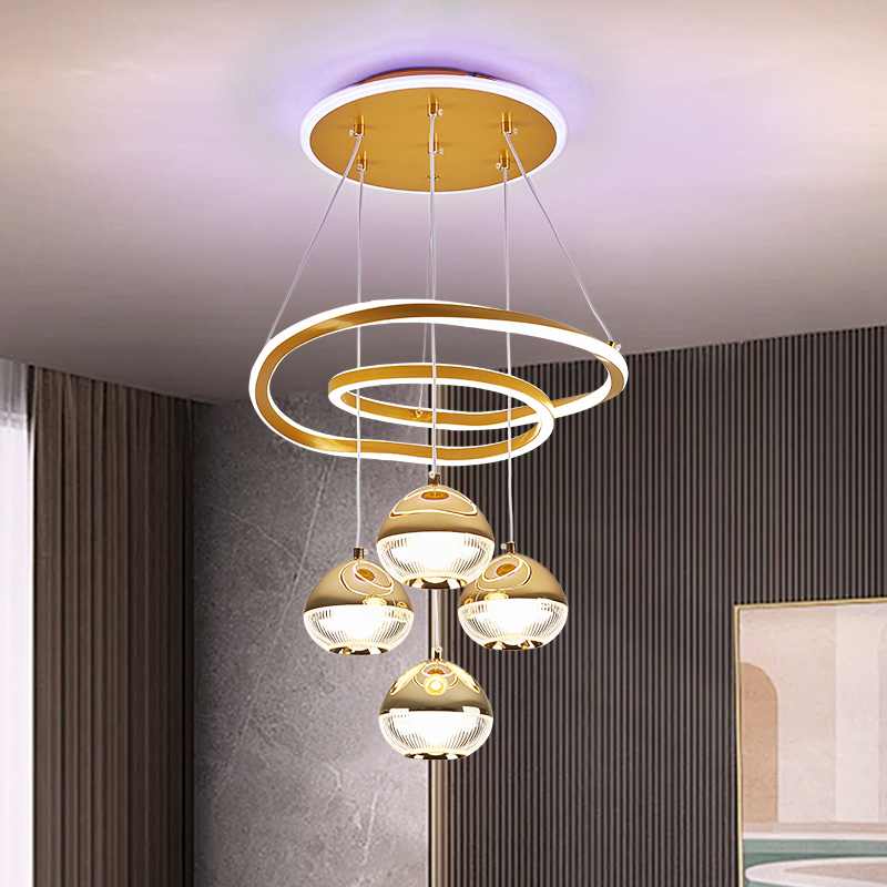 Modern Luxury Dining Room LED Chandelier, Remote Control for Living Room and Bedroom