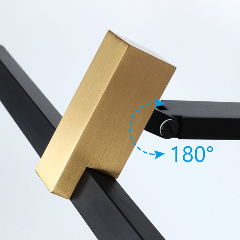 Black Gold Image Light 12W Bathroom Vanity Mirror LED Mirror Wall Light