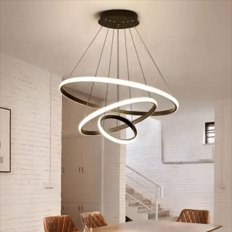 Customized Modern Luxury Circular LED Chandelier for Villa Hotels and Bedrooms