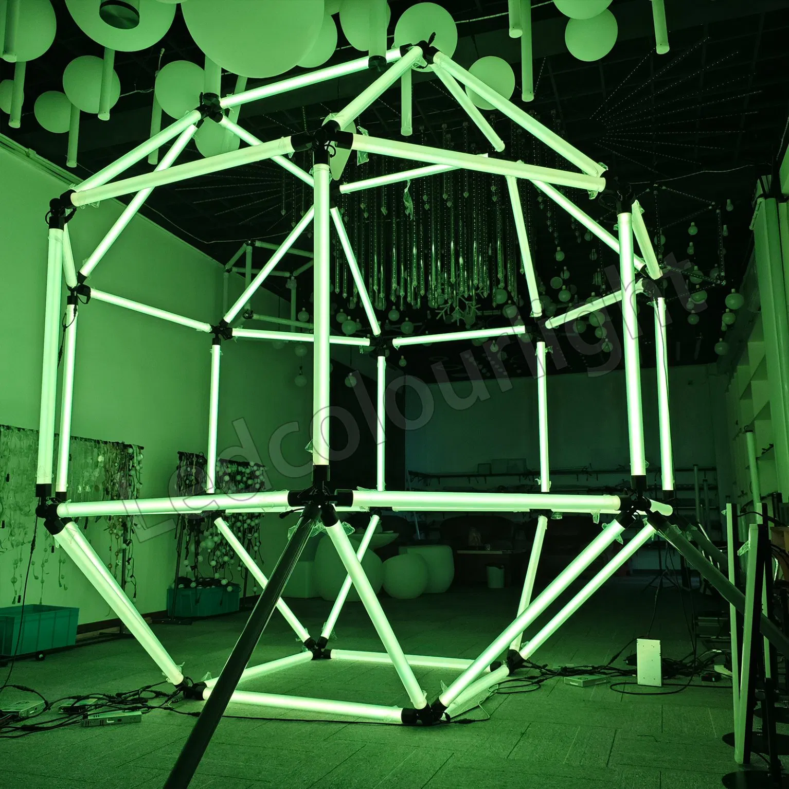 Unique Black Tube Shell Event Stage Lights 50mm LED Pixel RGB Tube Light DMX