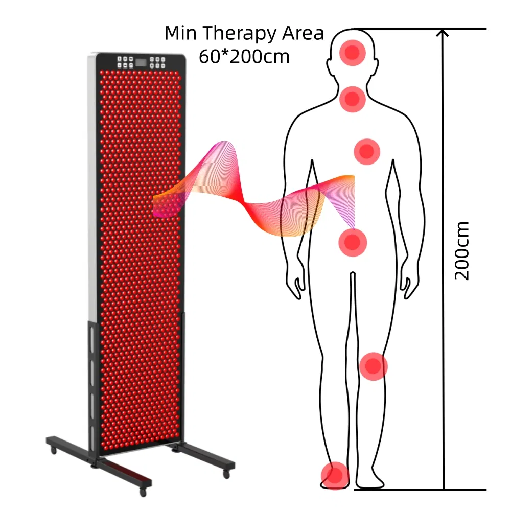 Red Light Therapy Full Body Panel Sp6000 PRO Adjustable with 1200X5w LEDs for Home &amp; Gym Use