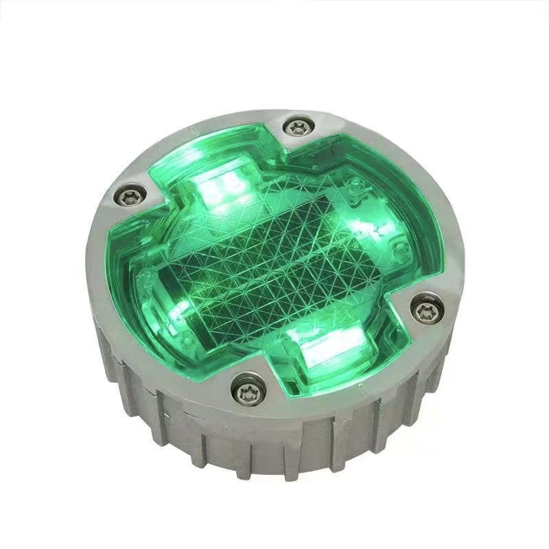 Outdoor Waterproof Floor Recessed Deck Light Ground Burried Pavement Marker Garden Inground Lamp LED Solar Underground Light