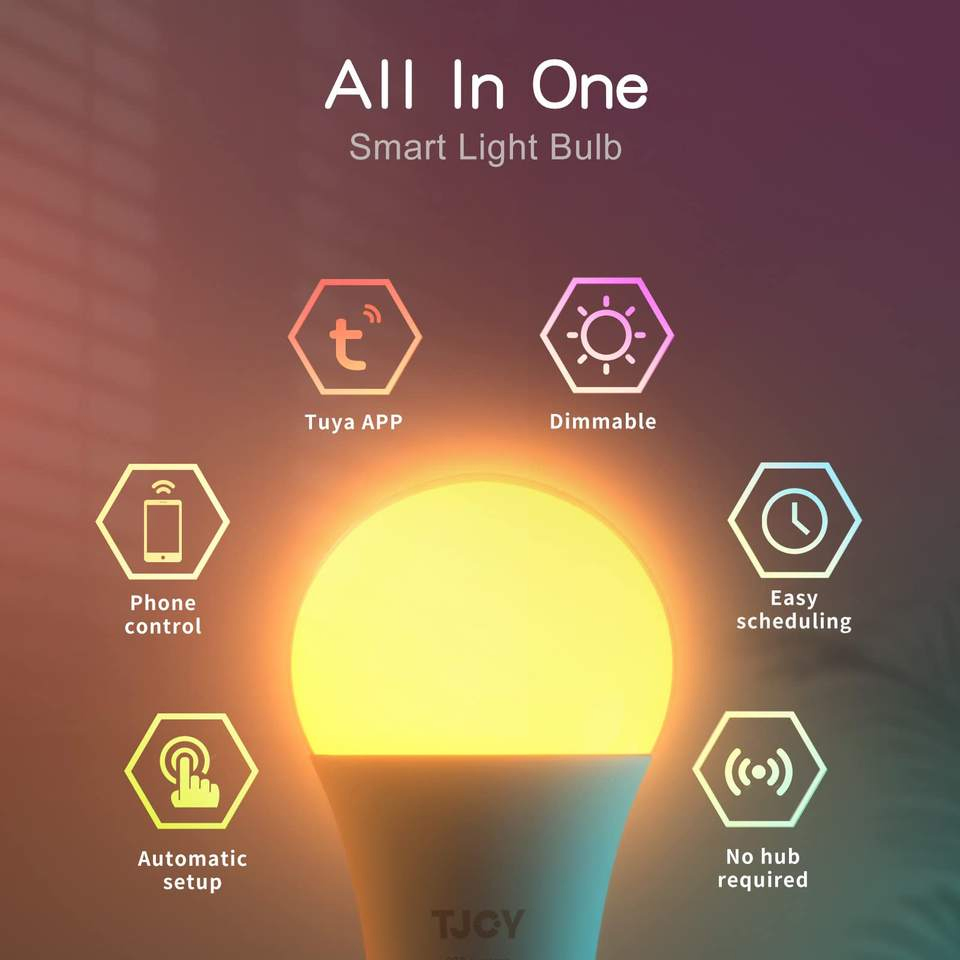 Lamp Tuya Smart WiFi A60 Energy Saving E27 B22 LED Bulb Light