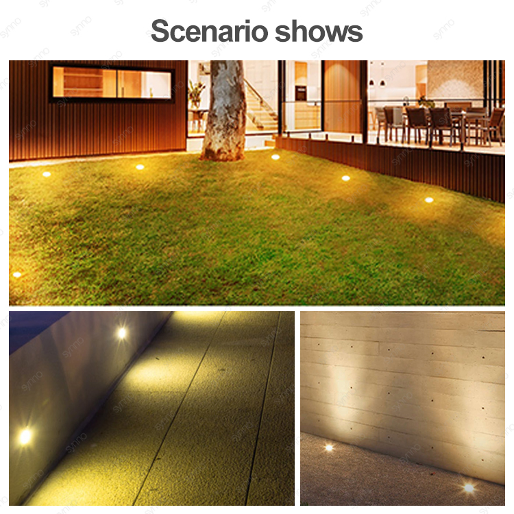 Waterproof IP65 Garden Ground Recessed Uplight Inground Spotlight LED Underground Light