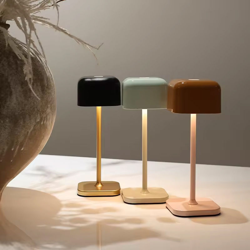 Modern Minimalist Style Rechargeable Cordless LED Table Lamp (Designed for Restaurants)