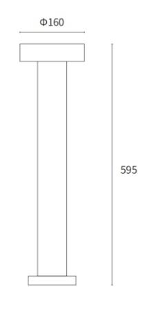 Outdoor Waterproof IP65 LED Garden Bollard Light for Landscape Yard Pathway Garden Lights