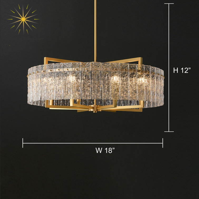 Large Nordic LED Brass Gold Chandeliers Dining Living Room Hotel Luxury Pendant Light
