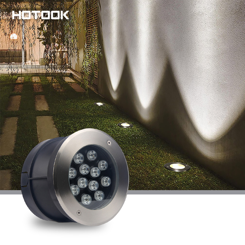 IP68 Waterproof LED RGB Inground Light Uplight Landscape Light Recessed Outdoor Deck Garden Ground IP68 LED Underground Light