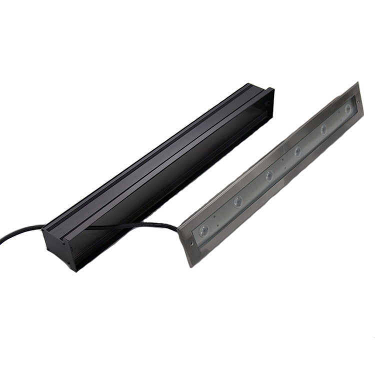 Controlled Via DMX Mobile APP RGBW Linear LED Underground in-Ground Recessed Light