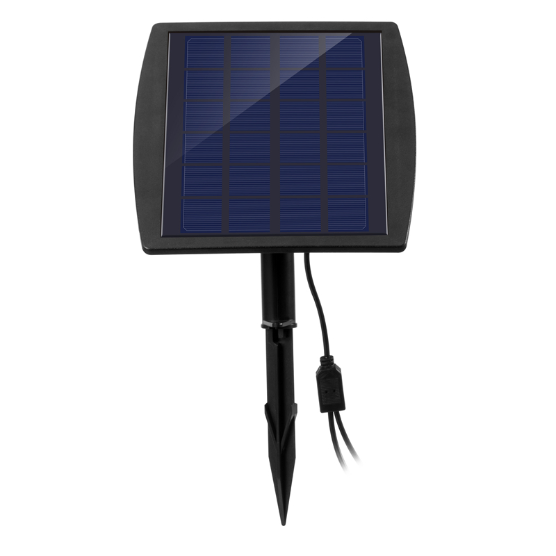 Solar Powered Adjustable Double Head LED Spotlight for Gardens