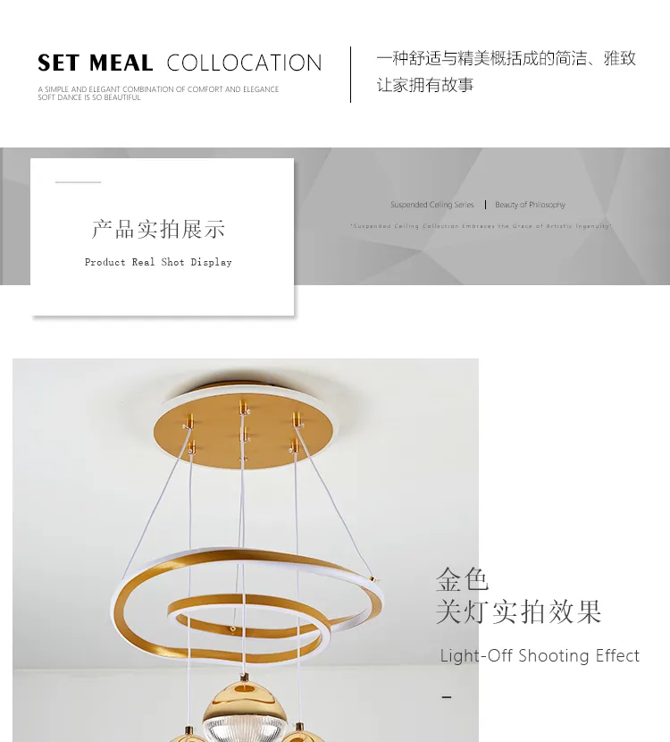 Modern Luxury Dining Room LED Chandelier