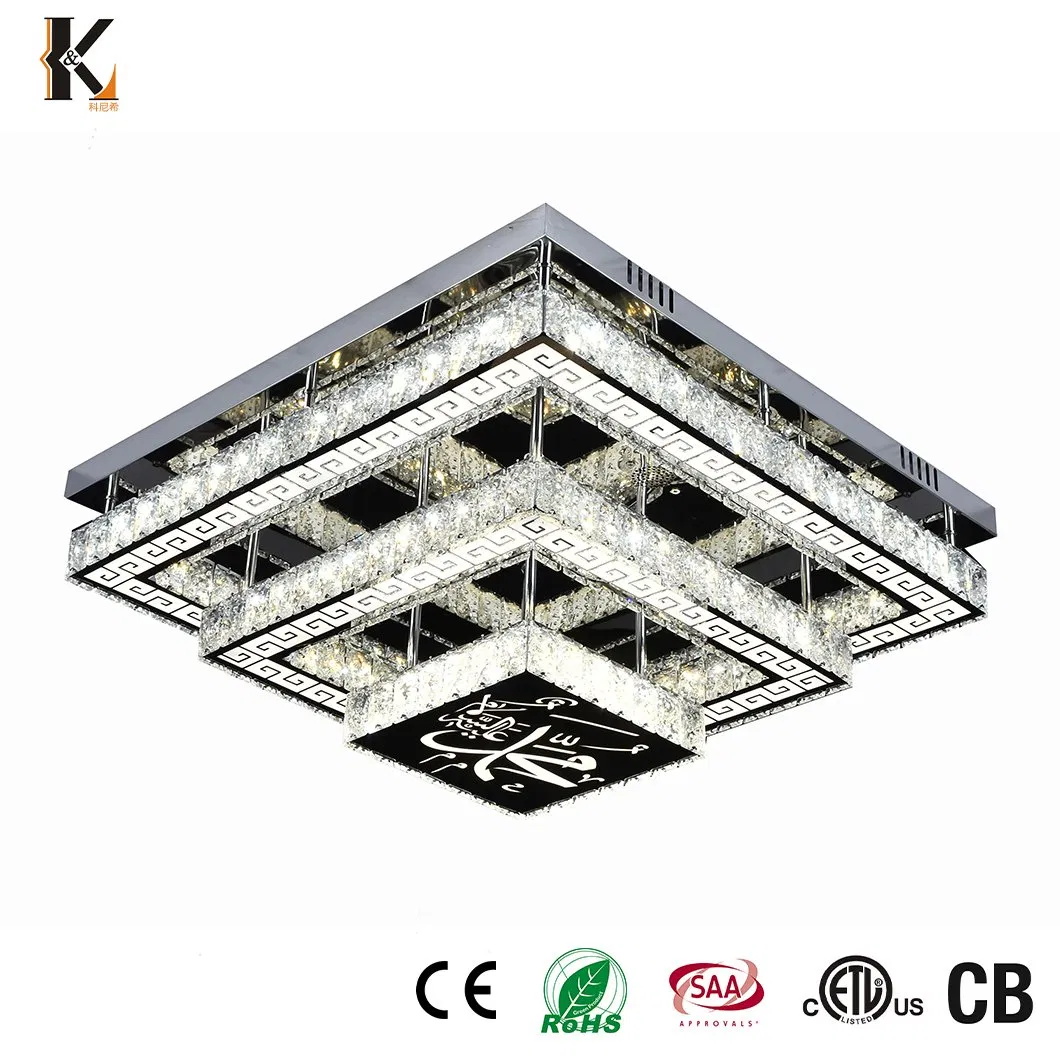 Crystal LED Ceiling Lighting China Wholesale Luxury Style Interior Decoration Cafe Home Villa Modern Crystal Ceiling Pendant Light