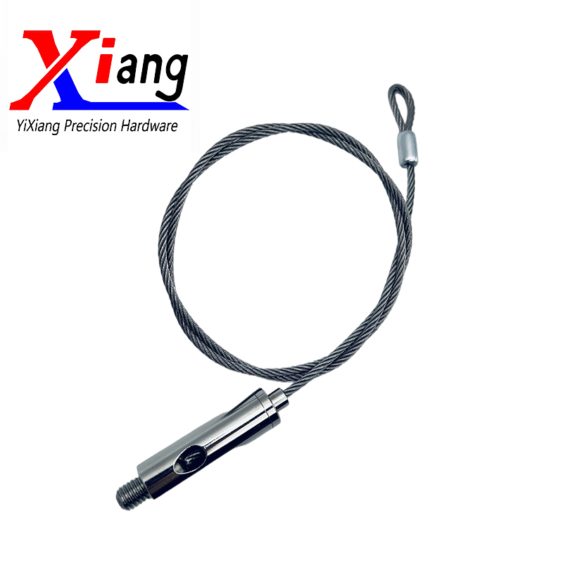 Compact Wire Rope Suspension Kit with M6 External Thread, Easy Installation and Adjustable Features