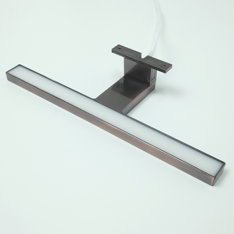 Hot Sales Matt Black Color IP44 30cm ABS 5W / 7W LED Waterproofed Bathroom/Bath/Washroom Front Mirror Light for Furniture/Cabinet CE 220V