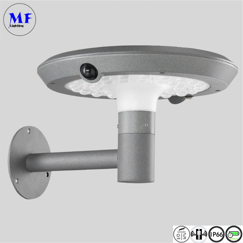 Wholesale Price From Factory IP66 Waterproof Wall Outdoor LED Light Solar Garden Light 2 Years Warranty Solar Post-Top Light with Motion Sensor for Sidewalk