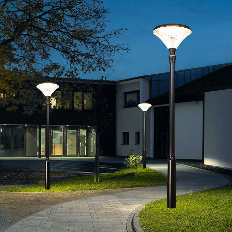 Dimond Design Exterior Post Top LED Lamp Aluminium Outdoor Garden Solar Lights