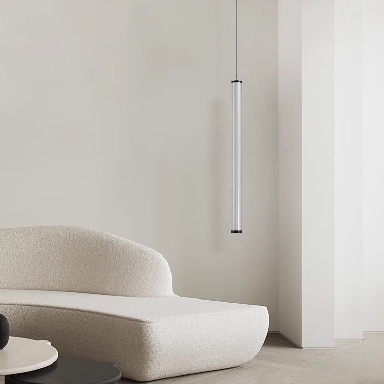 Acrylic Pipe Modern Minimalism Indoor LED Living Room Decor Pendant Light Chandelier