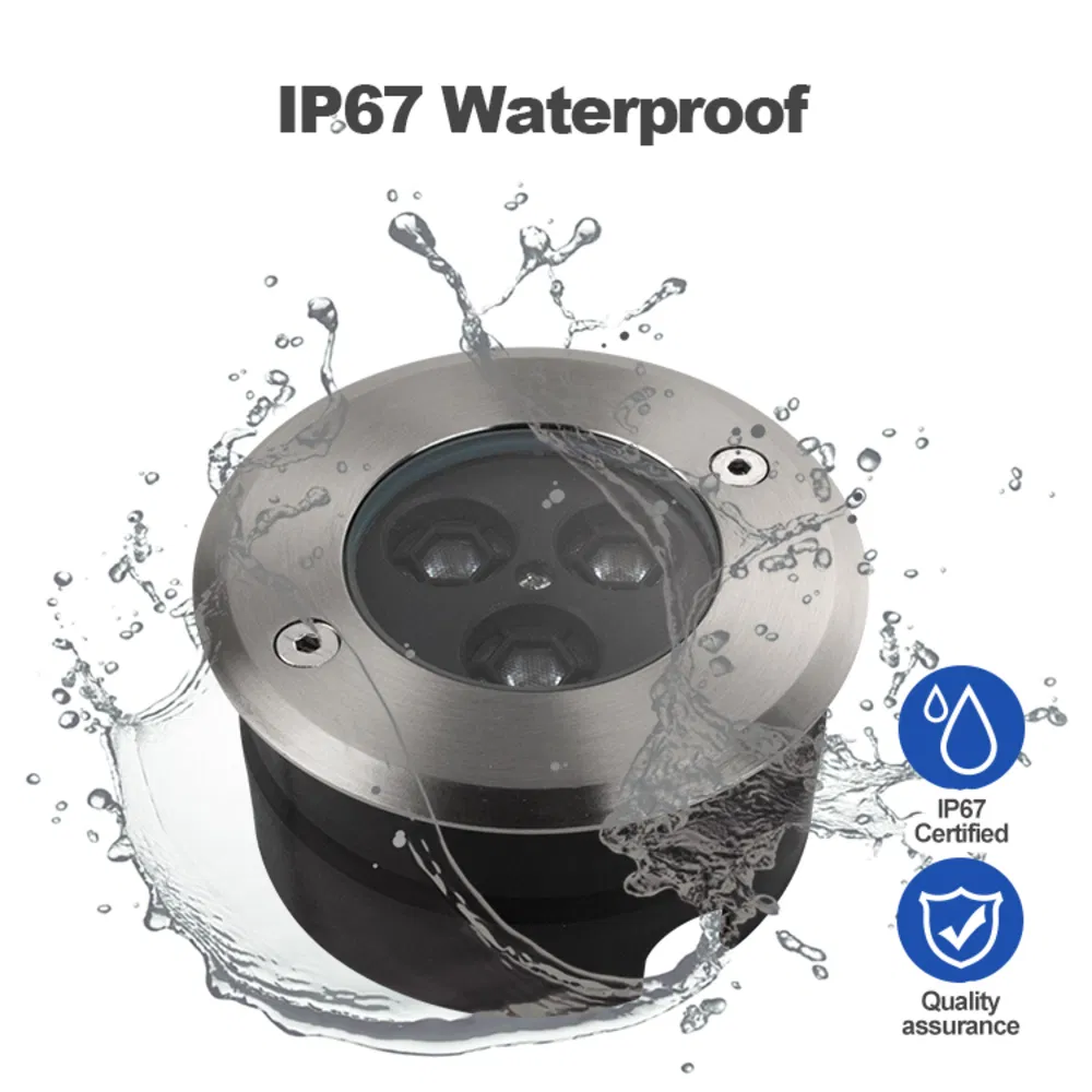 Waterproof LED Underground Lights IP67 Buried Outdoor Recessed Inground Ground Lights