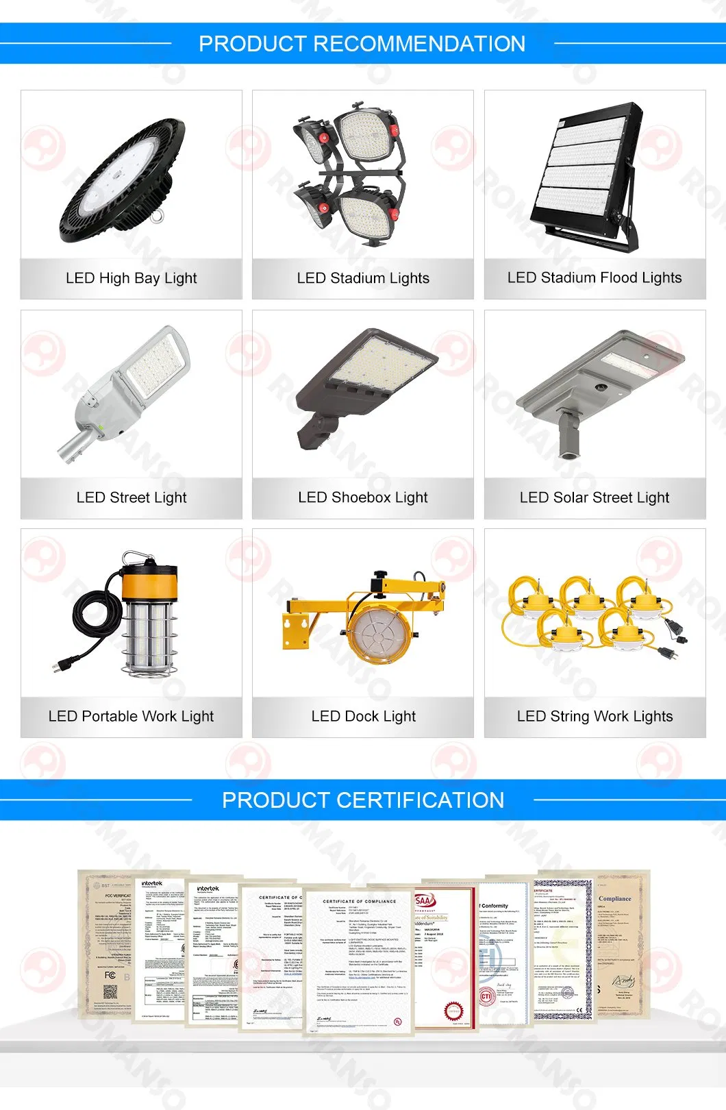 Industrial High Bay Specs