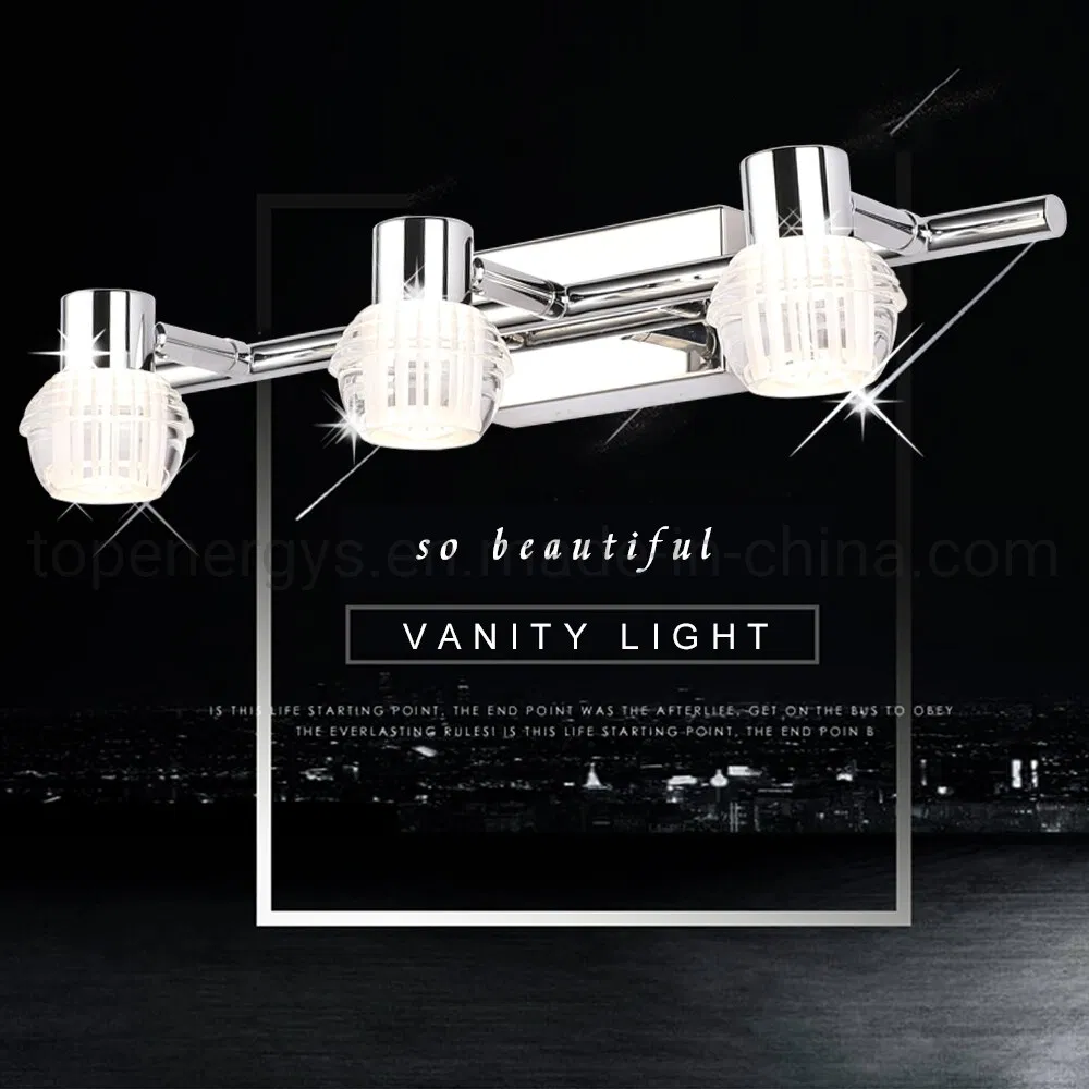 LED Vanity Light Bathroom Lamp Bedroom Makeup Mirror Lights Stainless Steel Acrylic Waterproof Wall Lighting 32cm 54cm