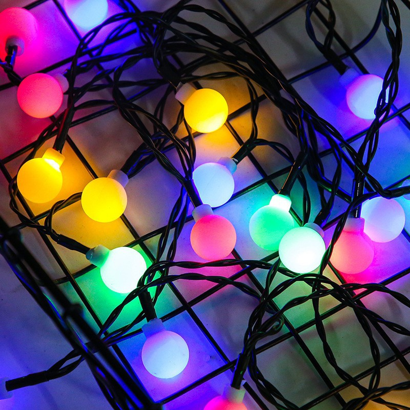 2026 Romantic Atmosphere LED String Ball Light Outdoor Decoration Lights