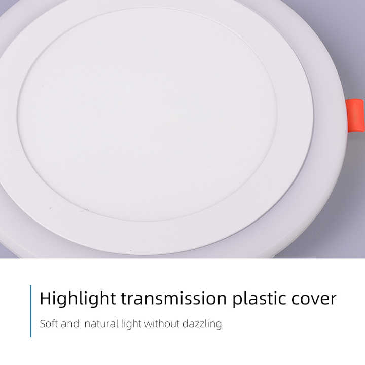 Home Office Modern Round Double Color Ceiling LED Lamp Surface Mounted LED Panel Light