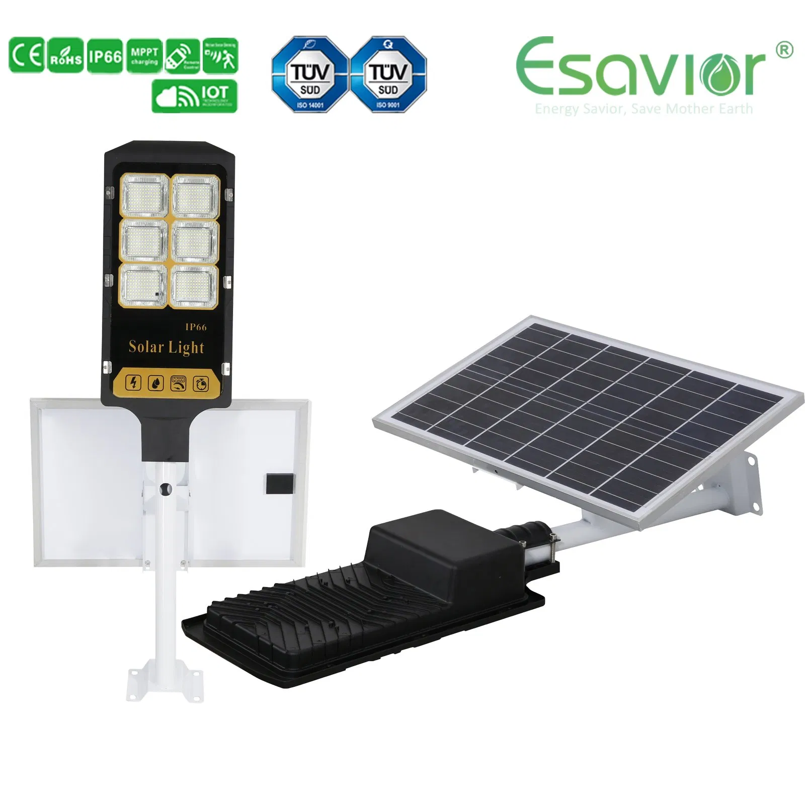 All in Two Separated Solar LED Lamp/Garden/Flood/Outdoor Light for Rural Lighting with 3 Years