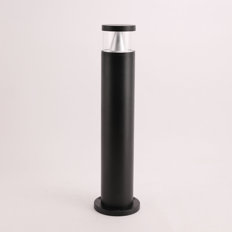 9W/12W LED Round Cylindrical Outdoor Waterproof Landscape Aluminum Garden Lawn Pathway Bollard Light