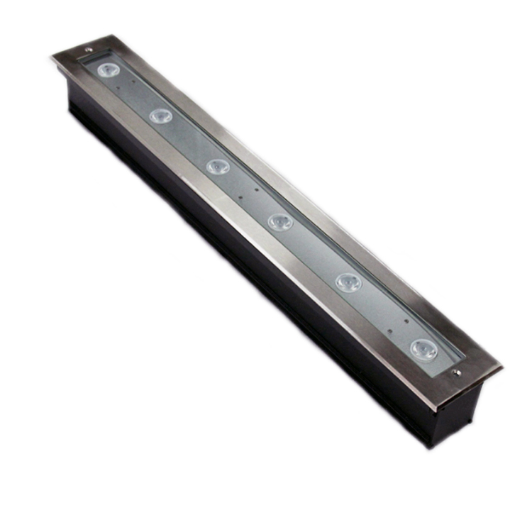 Controlled Via DMX Mobile APP RGBW Linear LED Underground in-Ground Recessed Light