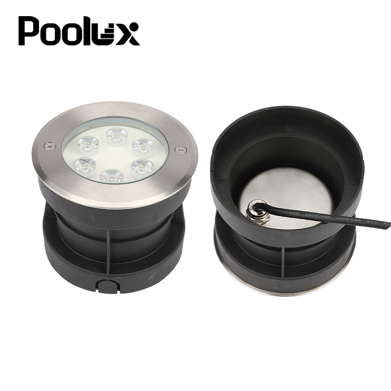 Poolux High Quality 3W 6W 9W 12W Waterproof IP67 Garden Lamp Underground Ground Buried Lamp Recessed Light LED Underground Light