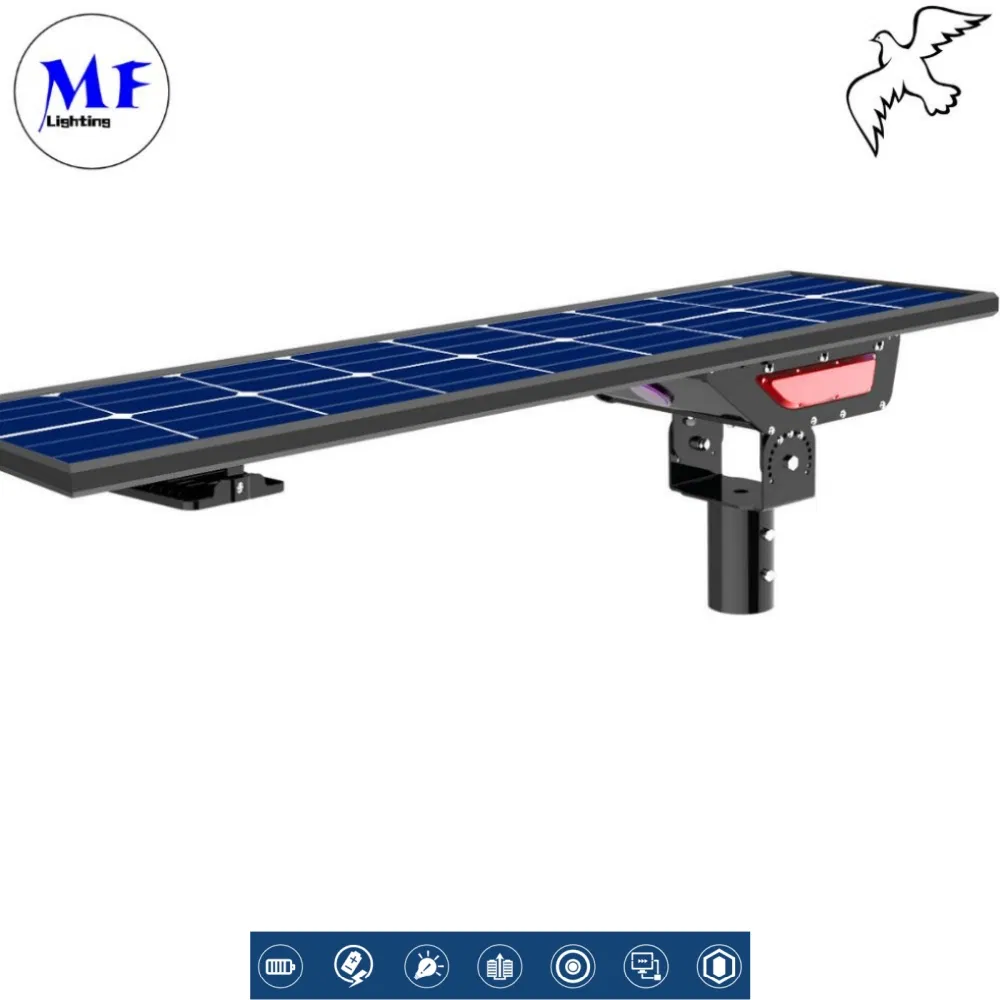 IP66 Waterproof 5years Warranty Solar Steet Lamp All in One Street Lighting 30W-150W Outdorr LED Solar Street Light with Pole for Park Pathway Road Highway