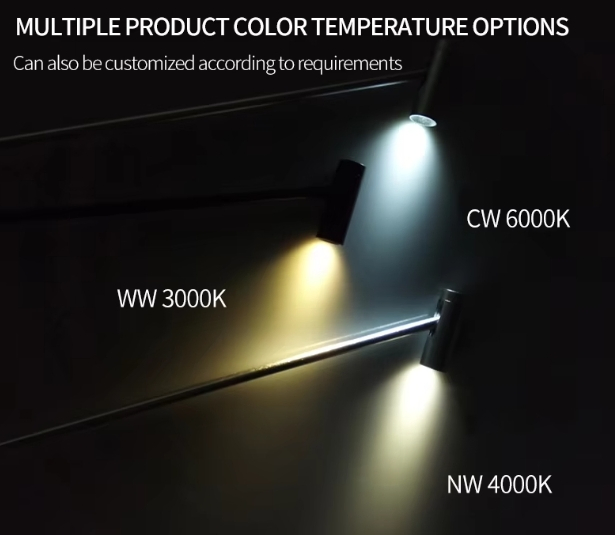 Jewelry Display Cabinet LED Pole Light 3W 12V 24V LED Pole Spotlight