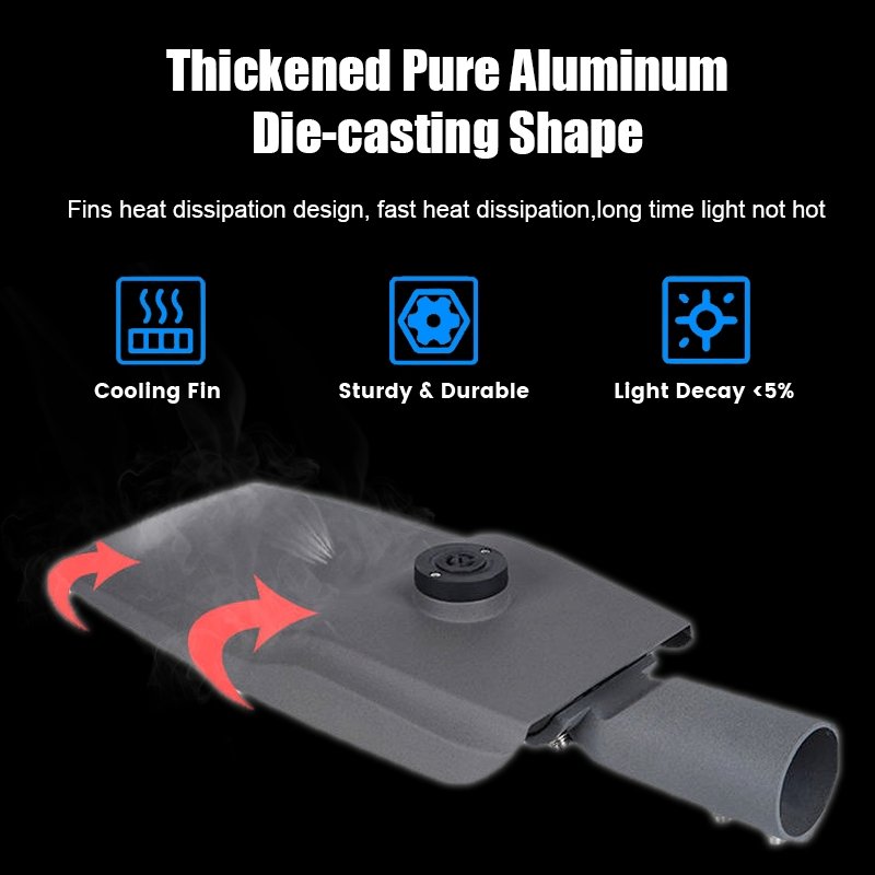 Street Light 7000lm LED Street Light Wattage 50W Outdoor Post Top Lights