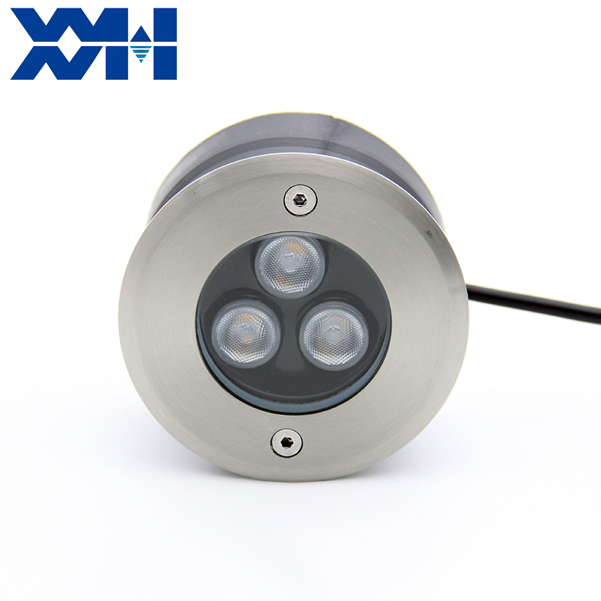 Customized Dimmable Outdoor Mini LED Luminaire Exterior Garden IP67 Waterproof Ground Spot Recessed Buried Floor Light