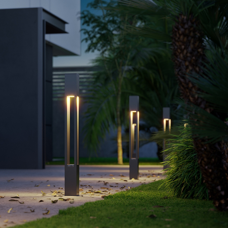 10W Outdoor Waterproof Bollard LED Lawn Garden Light Yard Garden Pathway Post Lawn Light