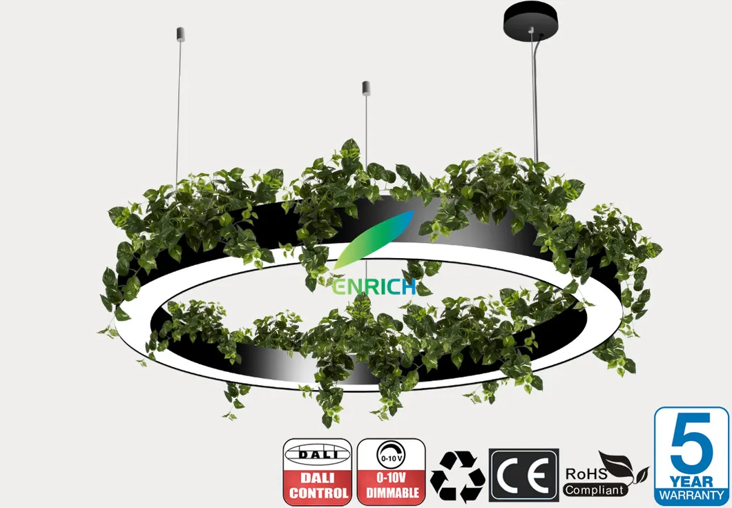 Green Plant Ring LED Light