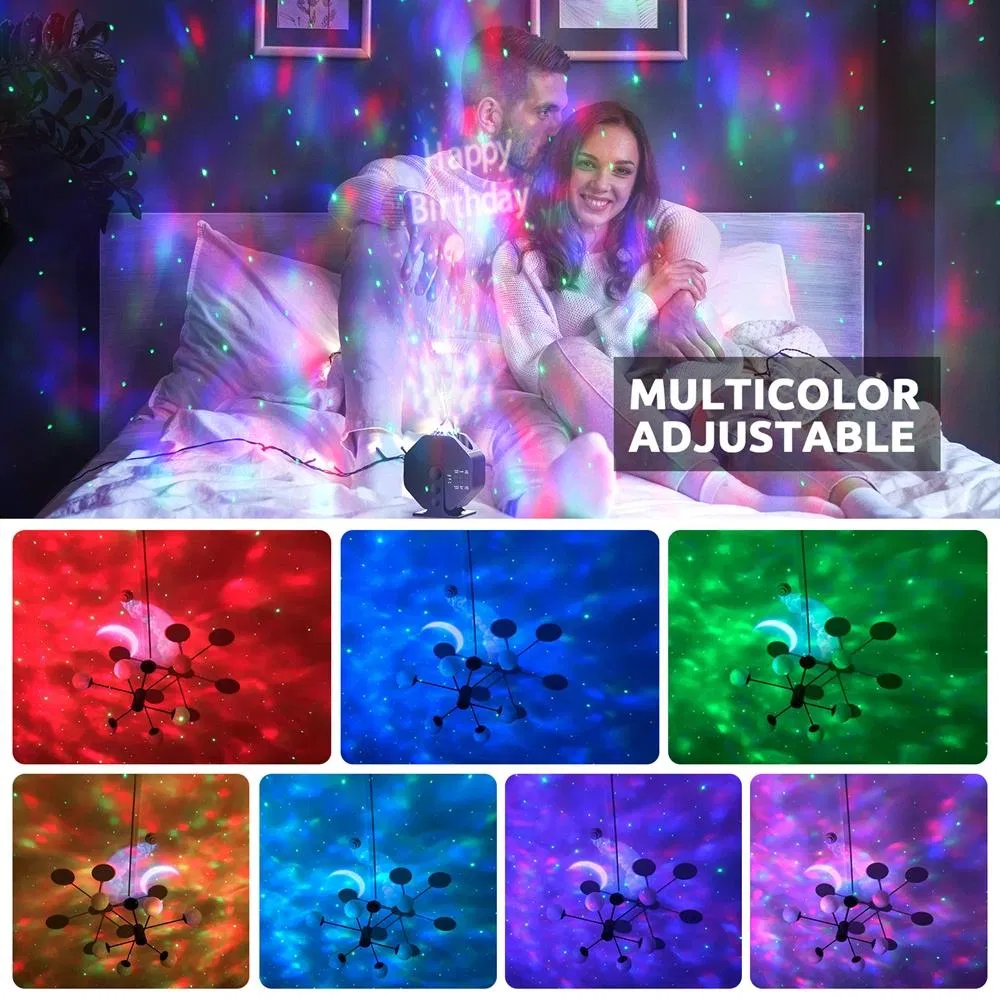 LED Aurora Ocean Ceiling Room Light Lamp Night Light Laser Star Moon Planetarium Galaxy Projector for Christmas Baby Kids Room
