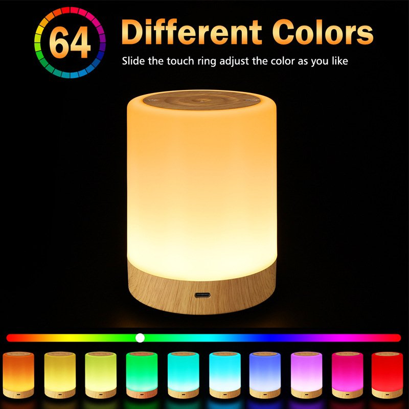 Modern Nordic Table Lamp LED Night Light Cute Couple Portable for Kids 5V DC Power for Bedrooms Living Rooms for Reading