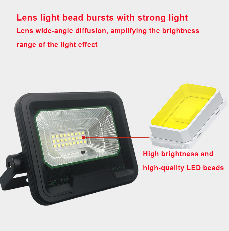 Swisolar ABS 100W 200W 300W 400W 600W Solar LED Flood Light