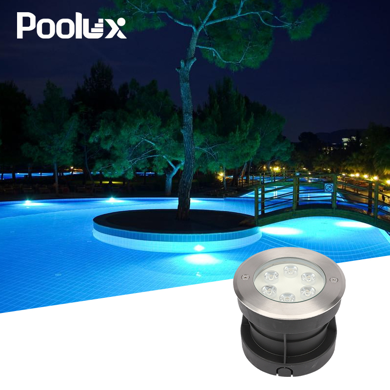 Poolux High Quality 3W 6W 9W 12W Waterproof IP67 Garden Lamp Underground Ground Buried Lamp Recessed Light LED Underground Light