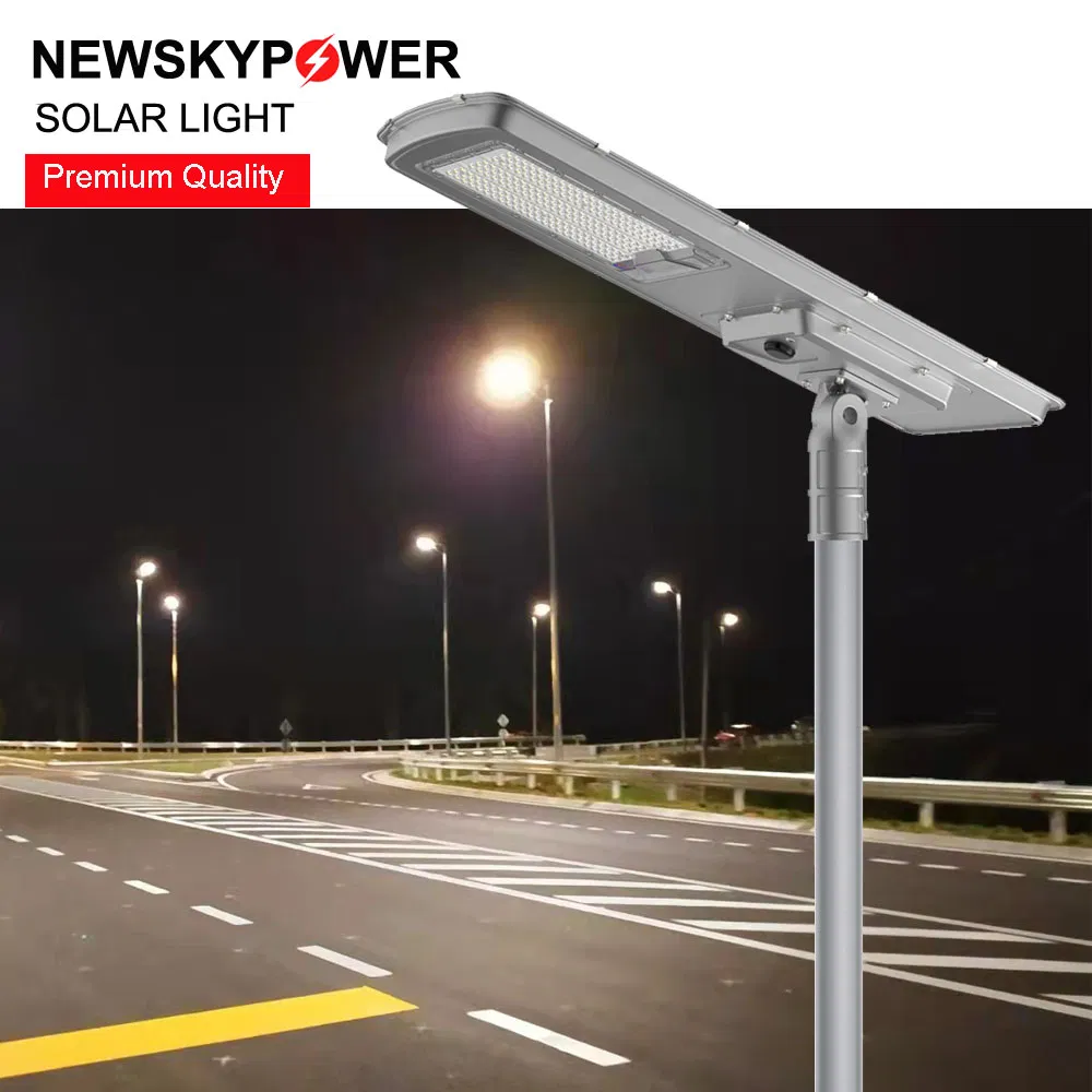 2024 New High Lumen LED 14000lm 100W All in One Solar Street Light for Industrial Highway Roadside