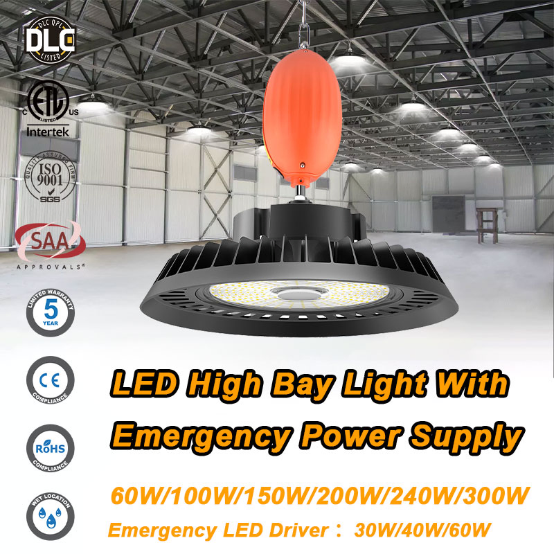 Emergency Power Supply LED High Bay 150W LED High Bay UFO Lights