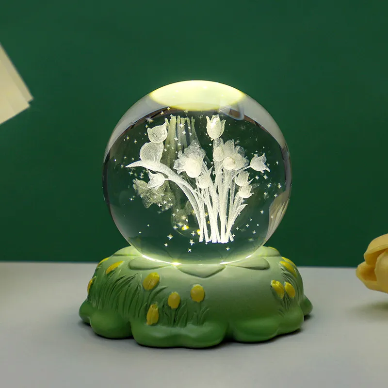 Crystal Ball Table Lamp
