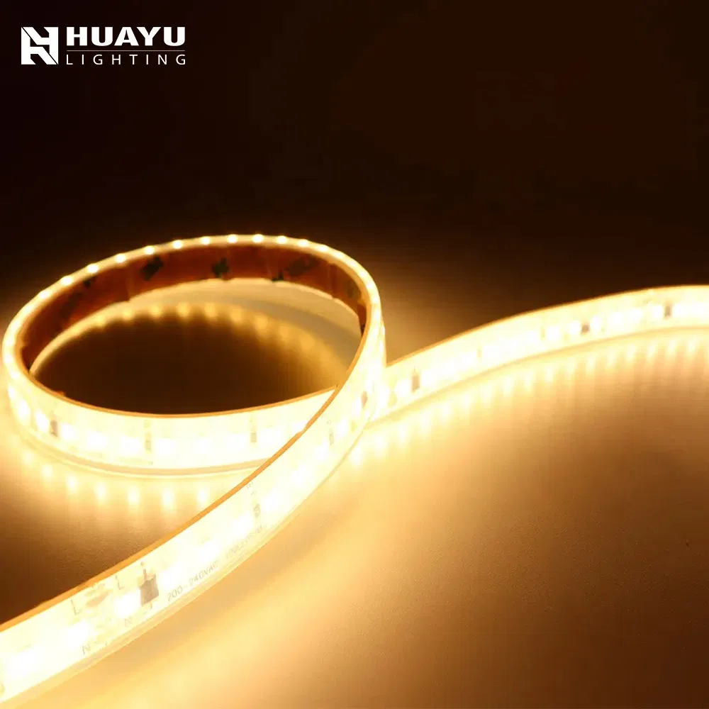 IP67 Waterproof LED Strip High-Voltage AC220V SMD2835 120LEDs Per Meter 10mm Width Single-End Power Supply LED Light