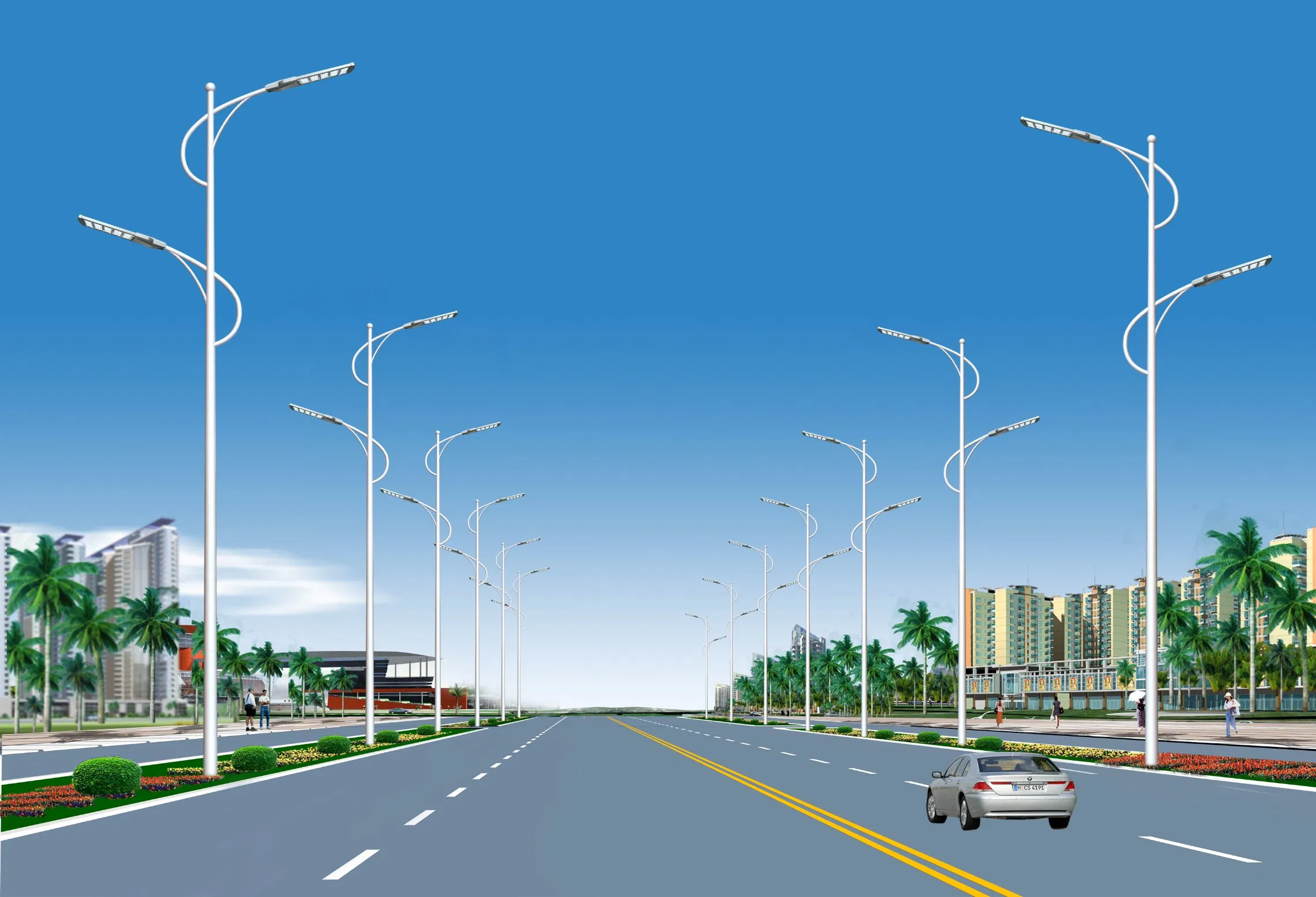 Parking Lot Znkj LED Street Light Housing Garden Lights with CE