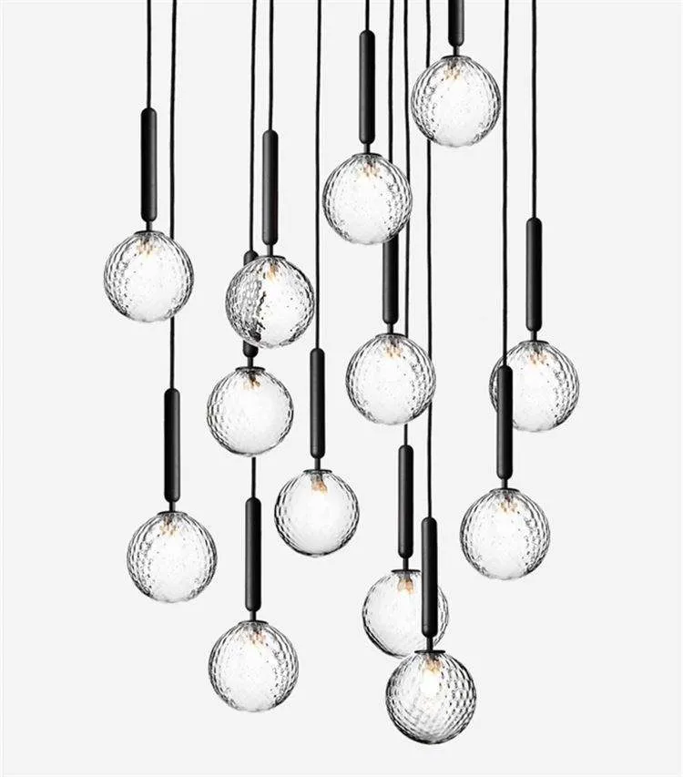 Minimalist Spherical Glass Chandelier 5
