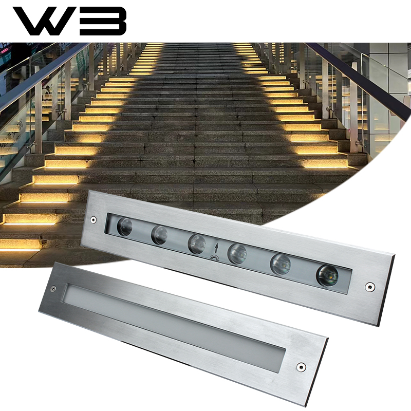 12W CREE LED Recessed Linear Ground Light IP67 Anti-Tripping Outdoor