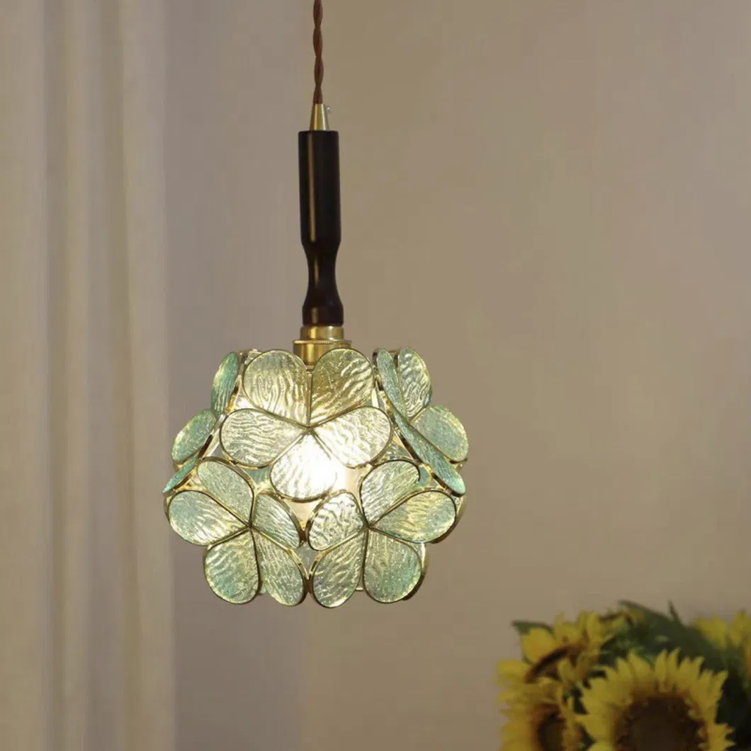 Glass Petal Pendant Light Detail